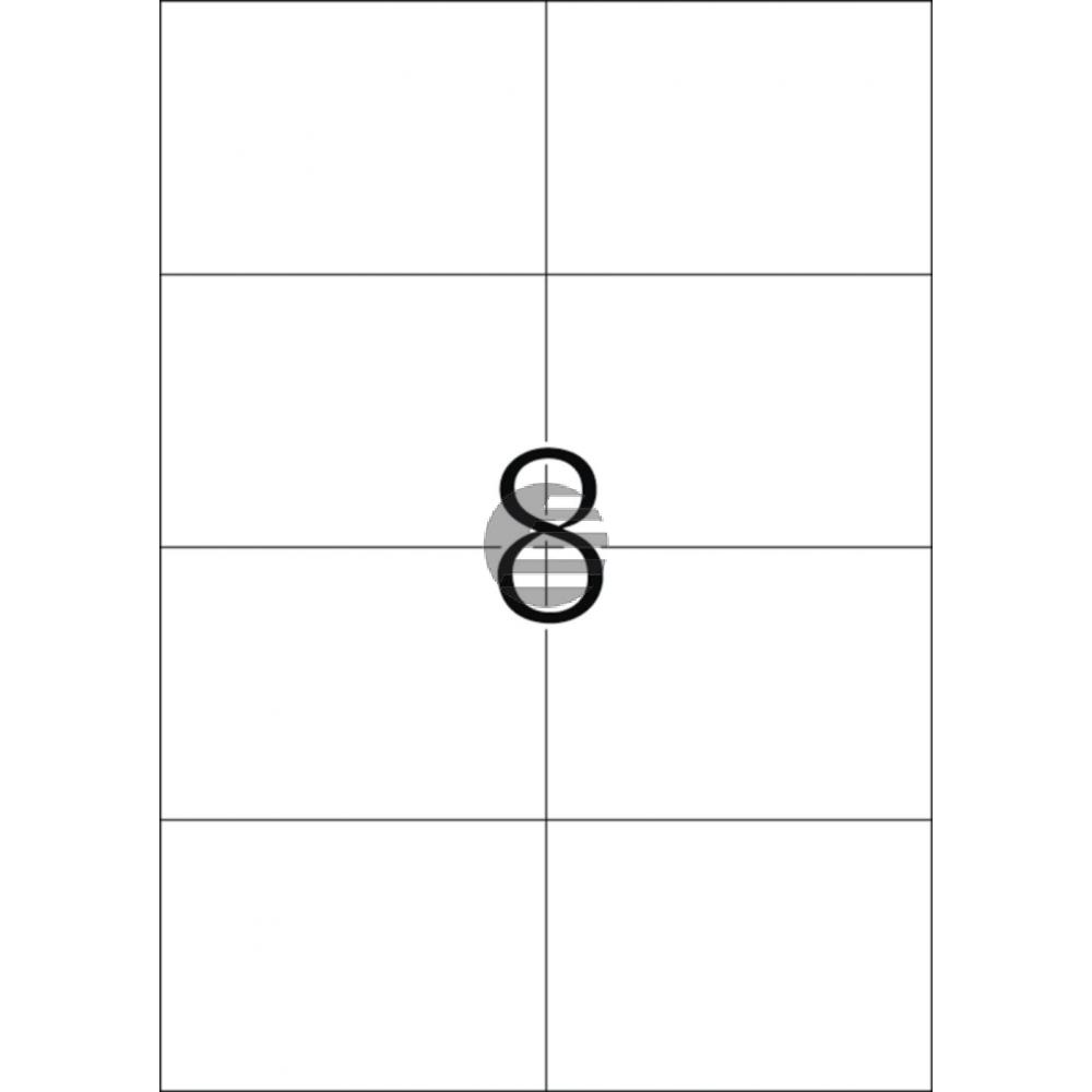 Herma Etiketten A4 weiß 105 x 74 mm Papier matt Inh.80 Premium