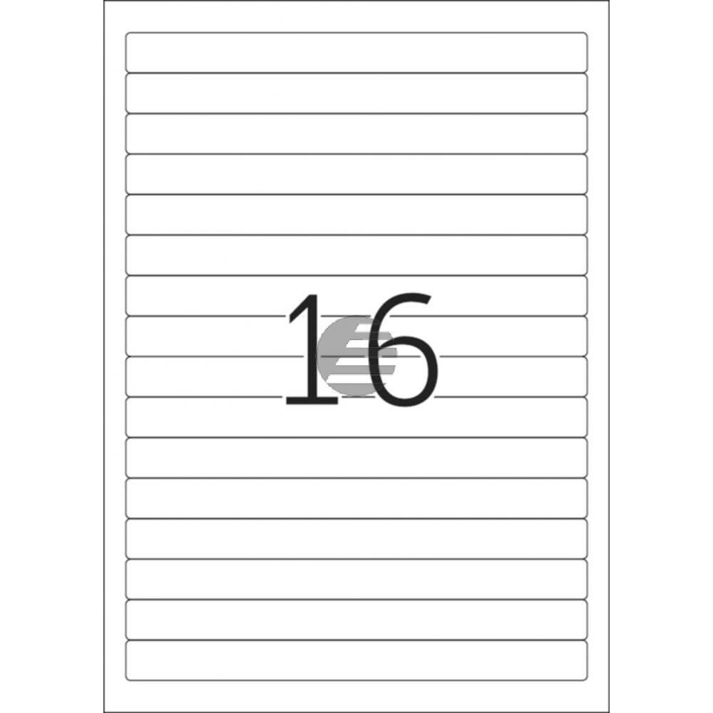 Herma Ordneretiketten weiß 192 x 16,9 mm Papier blickdicht Inh.400