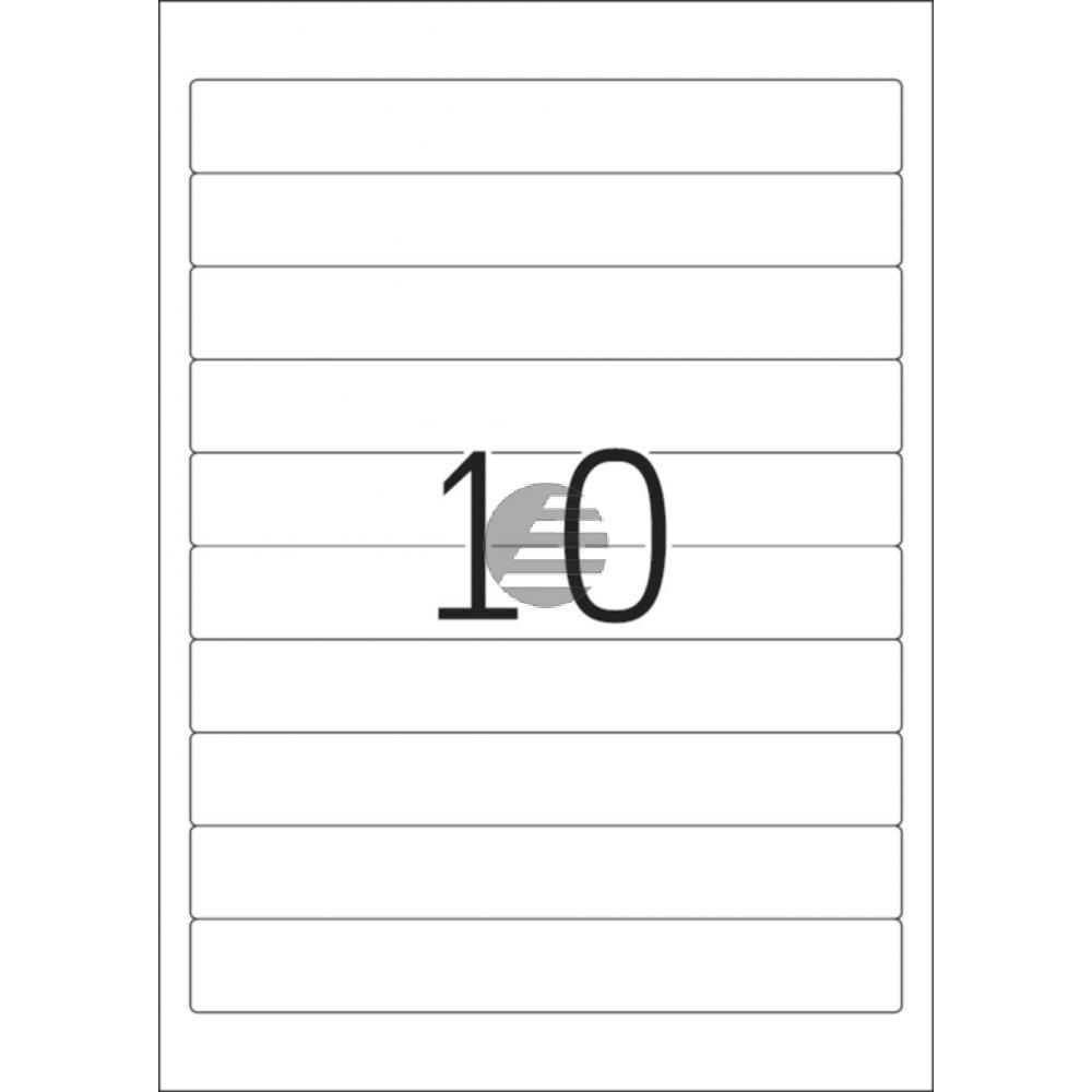 Herma Ordneretiketten weiß 192 x 25,4 mm Papier blickdicht Inh.250