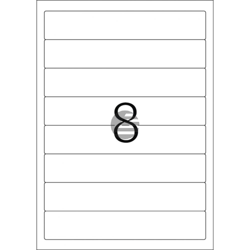 Herma Ordneretiketten weiß 192 x 34 mm Papier blickdicht Inh.200 St