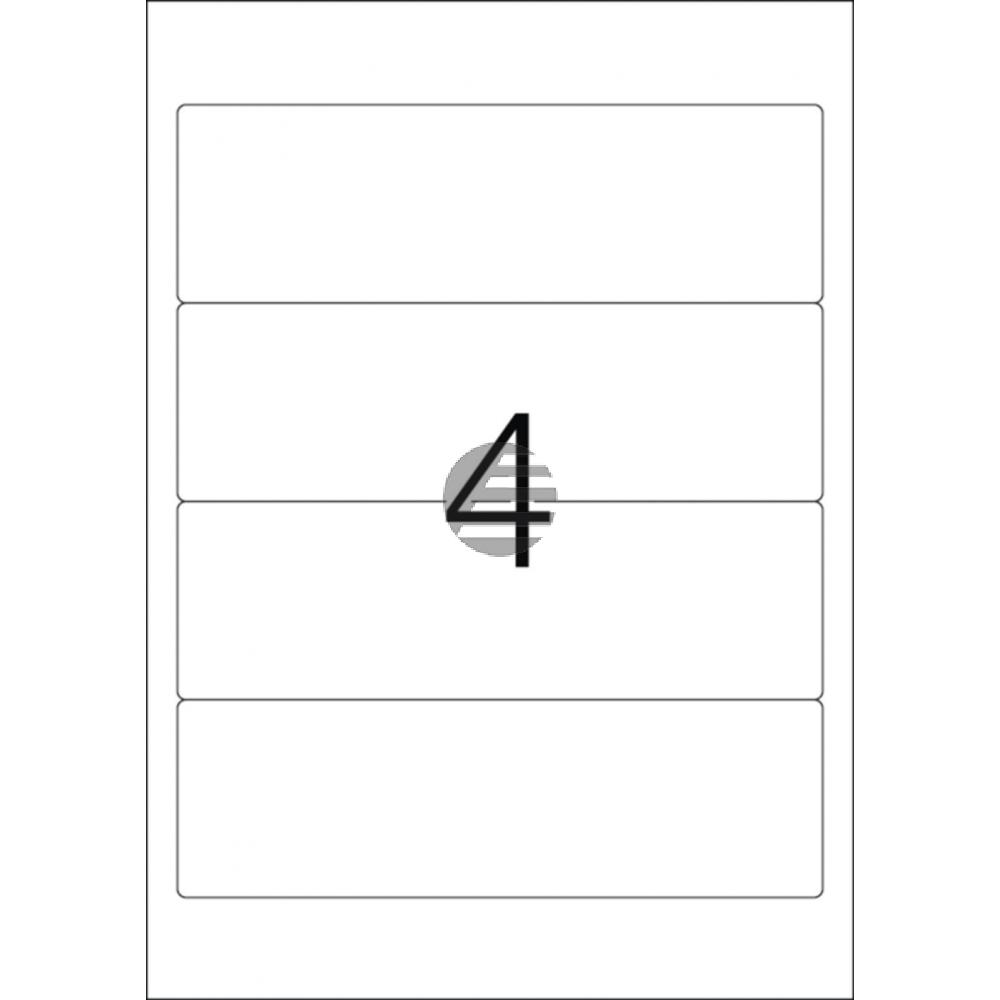 Herma Ordneretiketten weiß 192 x 59 mm ablösbar Papier Inh.100 St.