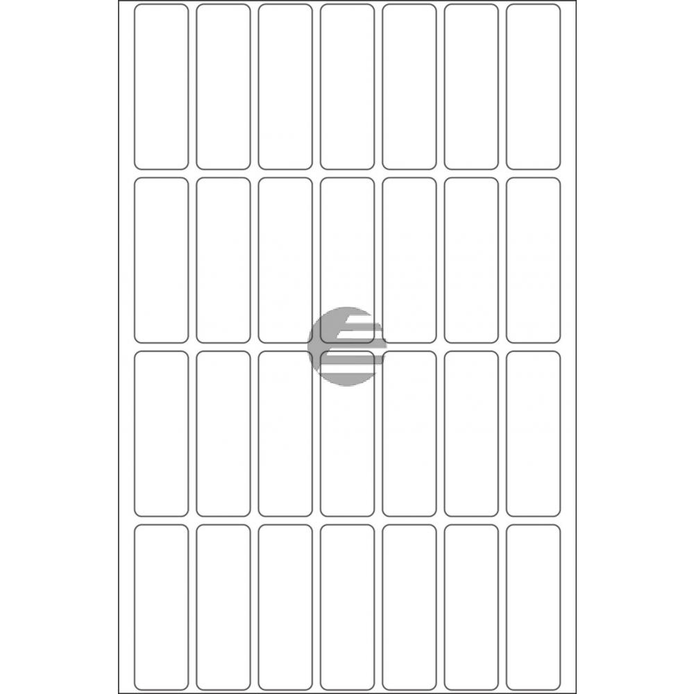Herma Vielzwecketiketten weiß 13 x 40 mm ablösbar Papier Inh.896