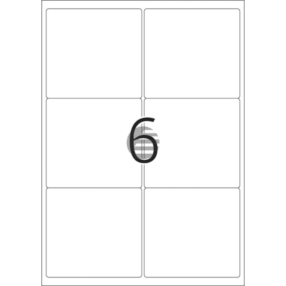 Herma Adressetiketten A4 weiß 99,1 x 93,1 mm Papier matt Inh.600 repositionierbar blickdicht