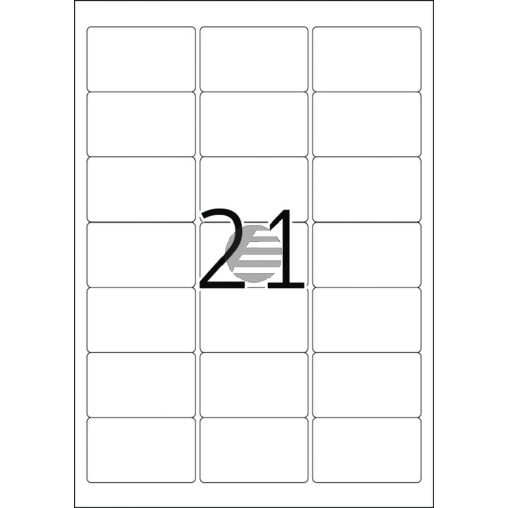 Herma Adressetiketten A4 weiß 63,5 x 38,1 mm Papier matt Inh.210 Premium Etiketten