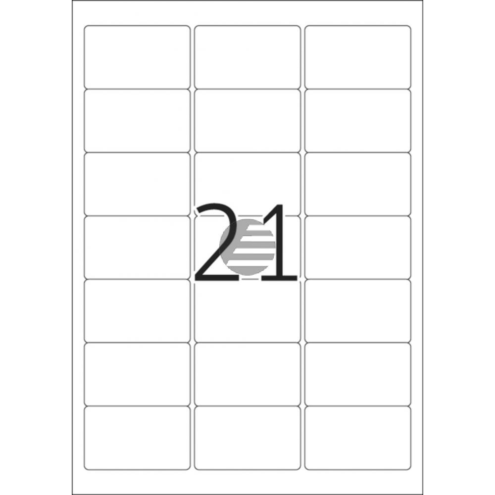 Herma Adressetiketten A4 weiß 63,5 x 38,1 mm Papier matt Inh.525 Premium Etiketten
