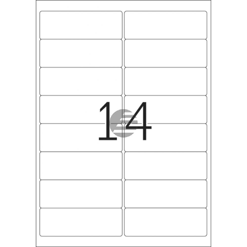 Herma Adressetiketten A4 weiß 99,1 x 33,8 mm Papier matt Inh.400 Premium Etiketten