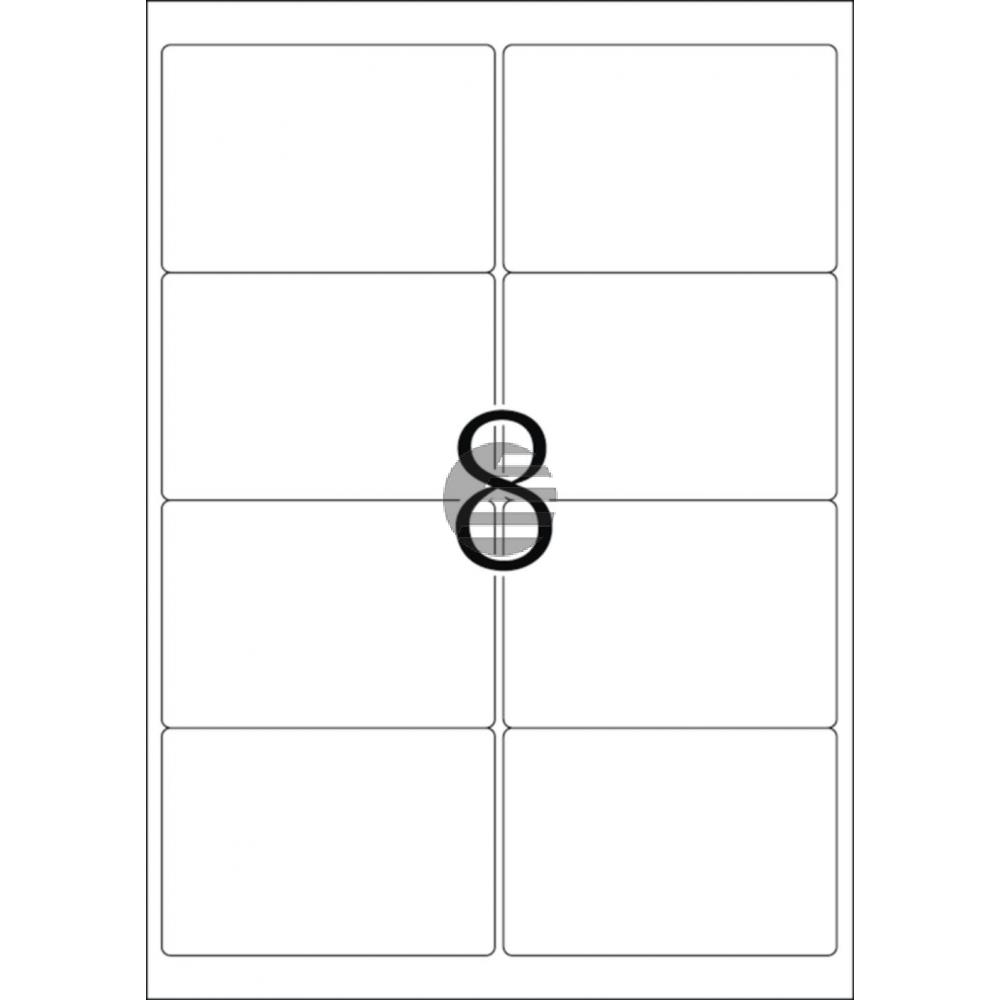 Herma Adressetiketten A4 weiß 99,1 x 67,7 mm Papier matt Inh.200 Premium Etiketten