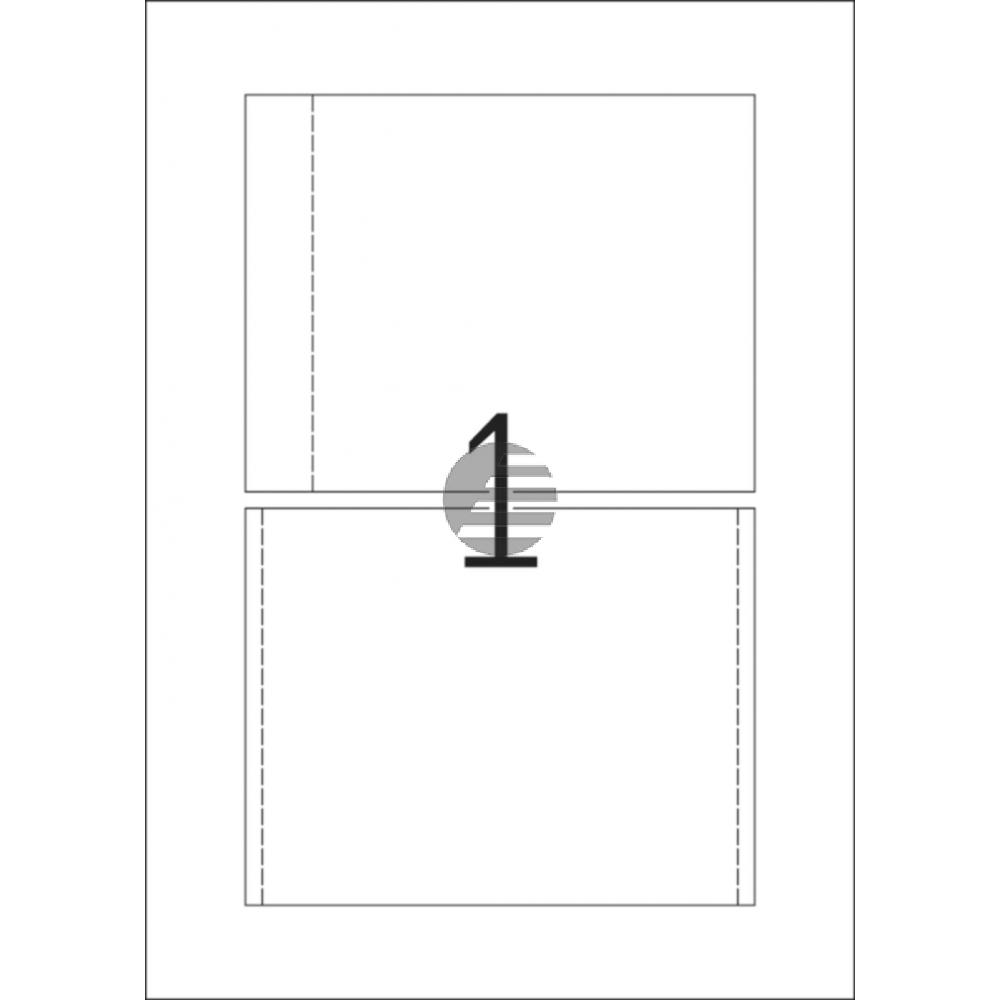 Herma CD-Einleger A4 weiß 115 x 118 mm Karton nicht klebend Inh.25 für Jewelcase