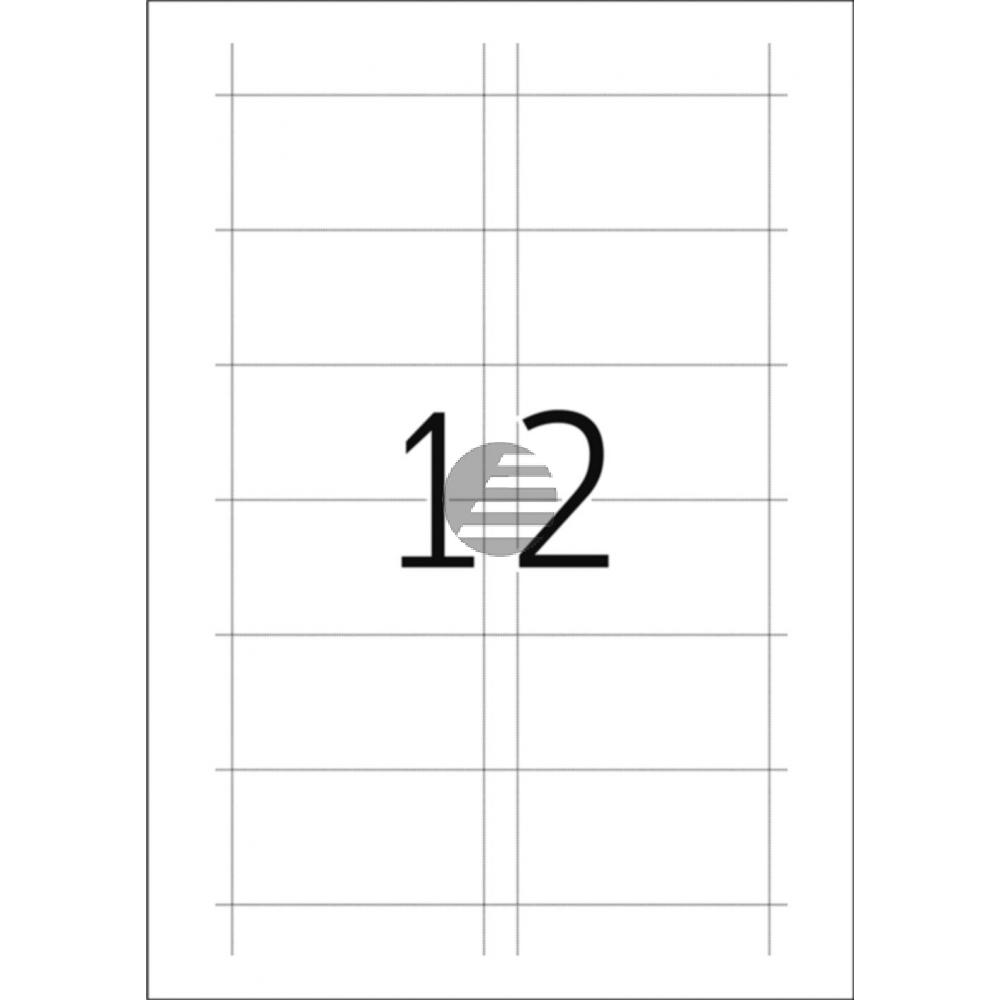 Herma Namens-Einsteckschilder A4 weiß 75 x 40 mm Karton Inh.300 nicht klebend