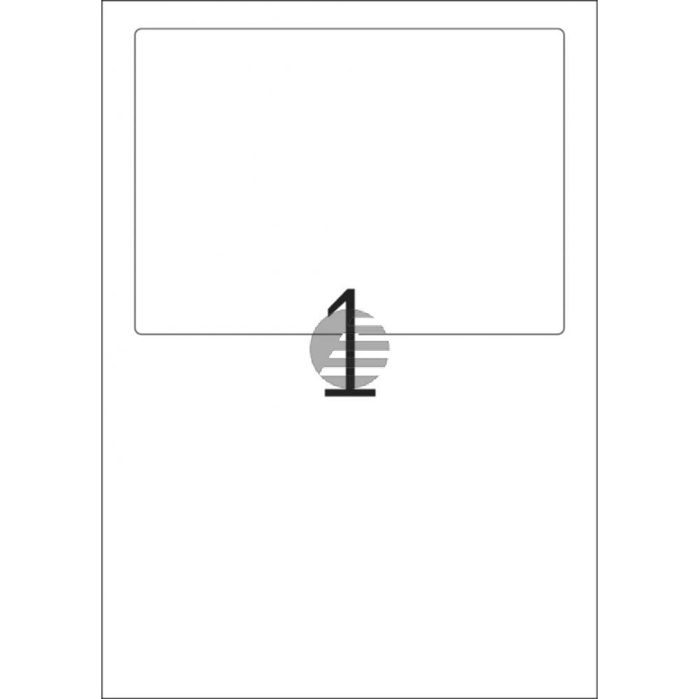 Herma Versandetikett + Einlie- ferungsbeleg A4 weiß 182 x 130 mm Inh.25 Papier matt blickdic ht