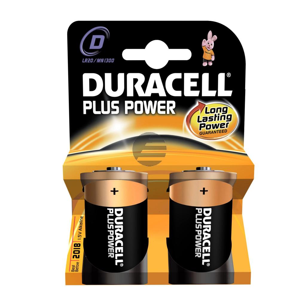Duracell Batterie Plus Power Mono D 2er-Pack