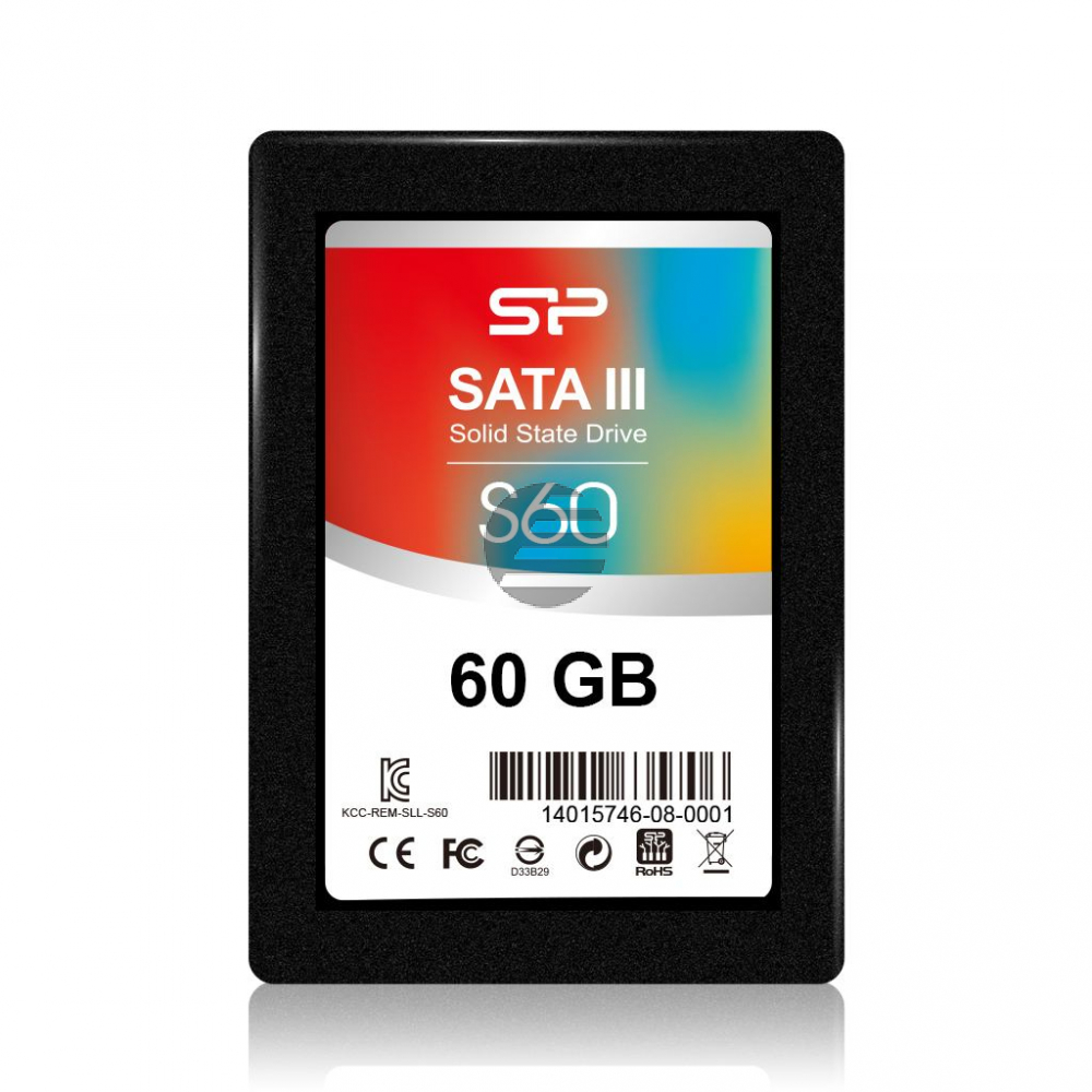 SP S60 2.5 SSD SATA III 60 GB silver int. SSD