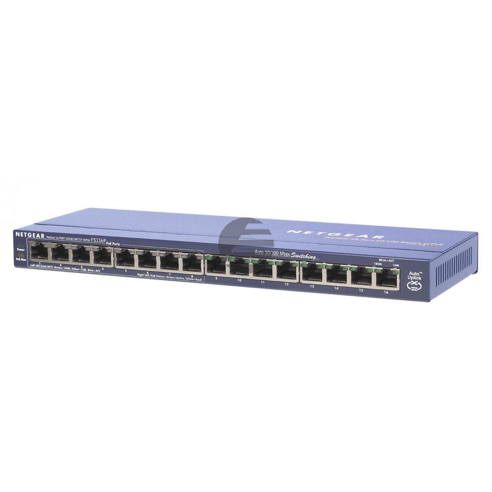 Netgear Switch ProSAFE 16 x 10/100 8 x PoE 802,3af