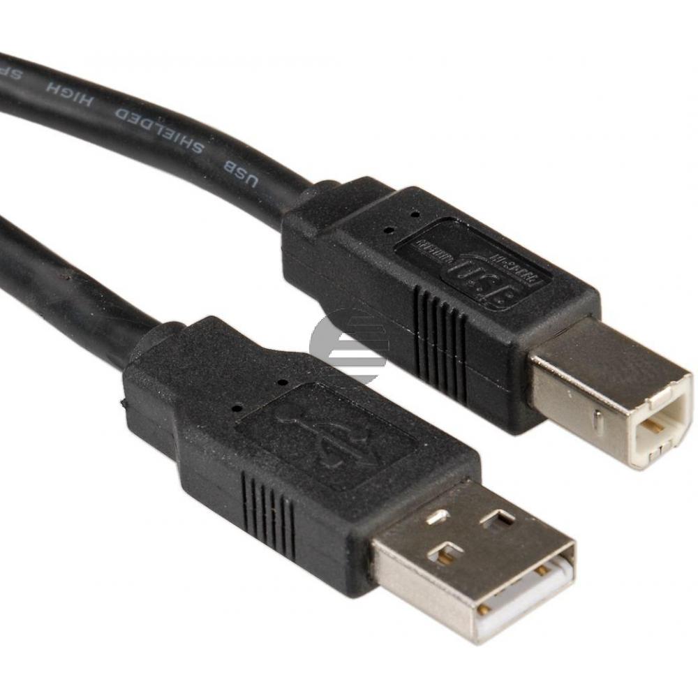 Kabel USB 2.0 A/B schwarz 3m Typ A - Typ B