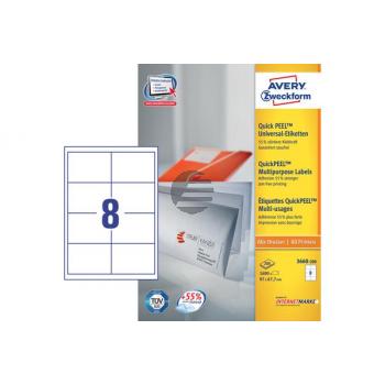 AVERY ZW. Etiketten 97×67,7mm 3660-200 weiss 1600 Stück