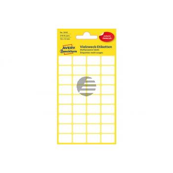 AVERY ZW. Haushaltetiketten 18×12mm 3042Z weiss 216 Stück