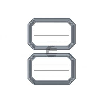 HERMA Heftschilder 55×82mm 5719 Rand grau, liniert 12 Stück