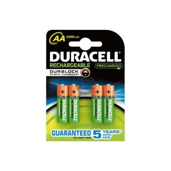 DURACELL Batterien StayCharged AA 26070662 2400 mAh Blister, 4 Stück