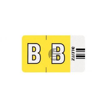 LEITZ Buchstabensignale B, gelb 6611-10-0 73x30x73mm, selbstkl.250 Stk.