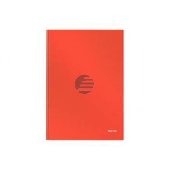 LEITZ Notizbuch Solid, Hardcover A4 46650020 liniert hellrot