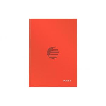 LEITZ Notizbuch Solid, Hardcover A5 46660020 kariert hellrot