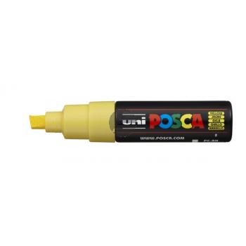 UNI-BALL Posca Marker 8mm PC8K gelb, Keilspitze