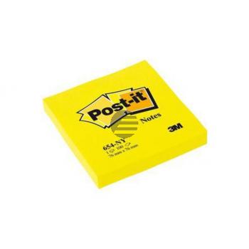 POST-IT Neon 76x76mm 654-NY neon gelb, 100 Blatt
