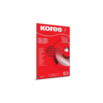KORES Durchschreibpapier 1200 A4 KD78966 schwarz M 10 Blatt