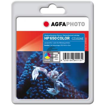 Agfaphoto Tintenpatrone cyan/magenta/gelb (APHP650C) ersetzt 650