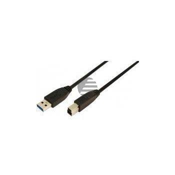 LogiLink Kabel USB 3.0 Anschluss A-> B 2x Stecker 3,00 Meter