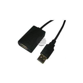 LogiLink Verlängerungskabel USB 2.0, 5m, schwarz