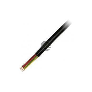 LogiLink Telefonkabel flach 4-Adrig 100 m, schwarz