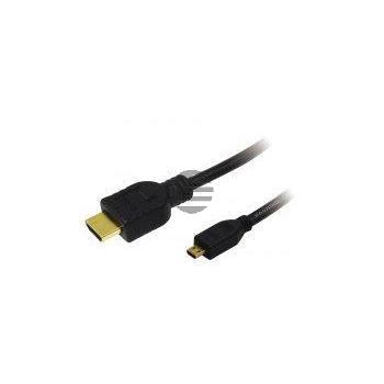 LogiLink HDMI High Speed mit Ethernet zu Micro HDMI Kabel, 1 m