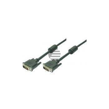 LogiLink DVI Kabel, 2x Stecker mit Ferritkern, 2 m, schwarz