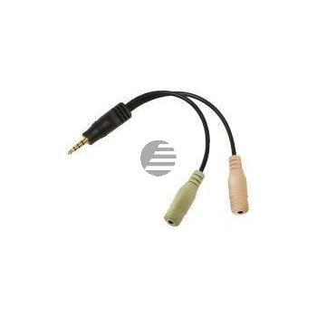 LogiLink Audio Klinken Adapter, 4polig im Polybag