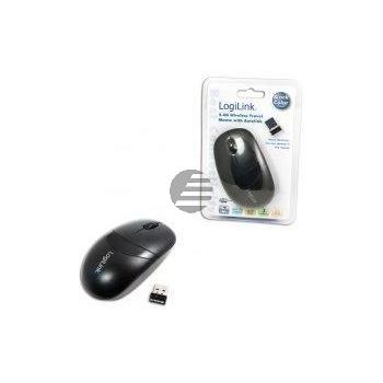 LogiLink Maus optisch Funk 2.4 GHz mit 3 Tasten, schwarz