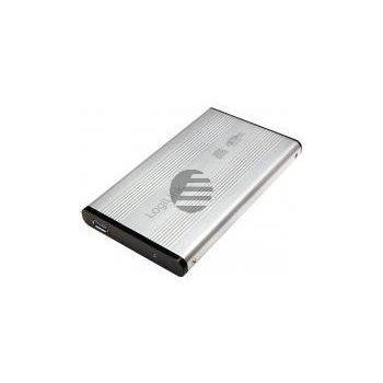 LogiLink Festplattengehäuse 2,5 Zoll S-ATA USB 3.0 Alu, silber