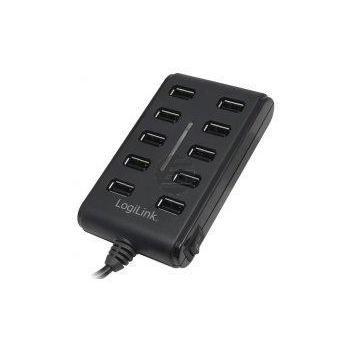 LogiLink USB 2.0 Hub, 10-Port mit EIN/AUS Schalter