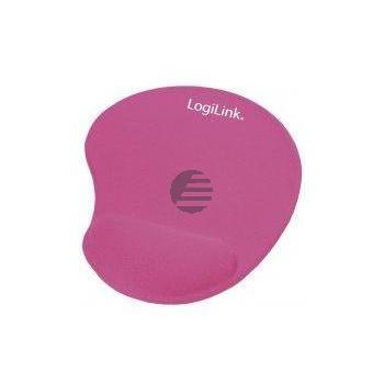 LogiLink Mauspad mit Silikon Gel Handauflage, pink