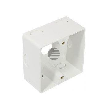 Aufputzgehäuse 80x80x40 mm, signalweiß Aufputzgehäuse 80x80x40 mm, signalweiß