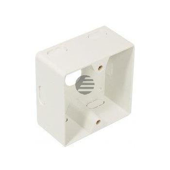 Aufputzgehäuse 80x80x40 mm, perlweiß Aufputzgehäuse 80x80x40 mm, perlweiß