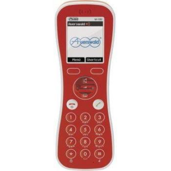 Auerswald COMfortel M-100 rot (inkl. Netzteil, ohne Ladeschale), IP-DECT Auerswald COMfortel M-100 rot (inkl. Netzteil, ohne Ladeschale), IP-DECT