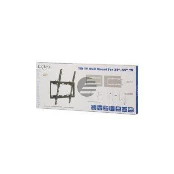 LogiLink TV-Wandhalterung, neigbar -14°/0°, 32 - 55'', max. 35 kg Belastung