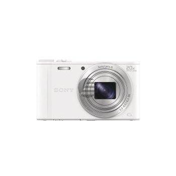 Sony DSC-WX350W Kompaktkamera mit optischem 20-fach-Zoom, weiß