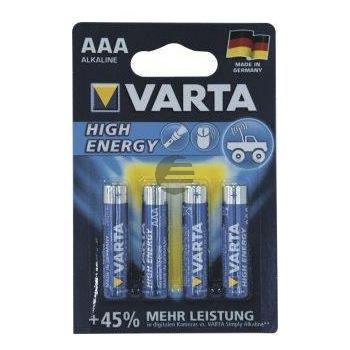 Varta High Energy Micro 4er Blister Al-Mn, Alkalische Batterie 1,5V