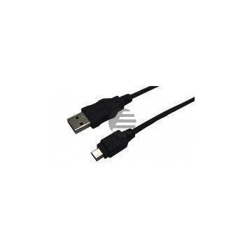 LogiLink USB 2.0 (Typ-A) auf USB Mini Kabel, schwarz, 3 m