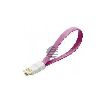 LogiLink Micro USB Kabel, USB 2.0, magnetisch, pink