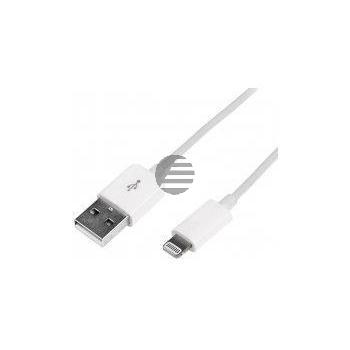 LogiLink USB zu Lightning Kabel 1 m weiß