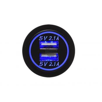 ACV USB Ladeadapter 12/24V 4.2A zur Installation blau