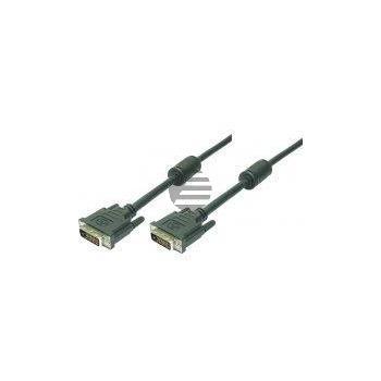 LogiLink DVI Kabel, 2x Stecker mit Ferritkern, 3 m, schwarz